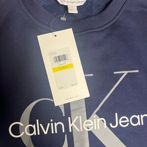 Calvin Klein Collection Blue Logo Sweatshirt